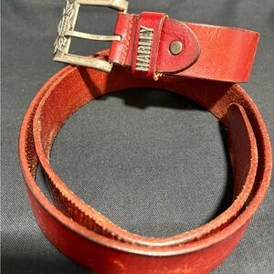 Harley-Davidson Men’s Genuine Leather Belt with Harley-Davidson Buckle Size 42”
